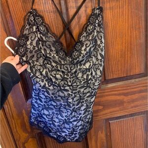 Elegant Black Lace Top